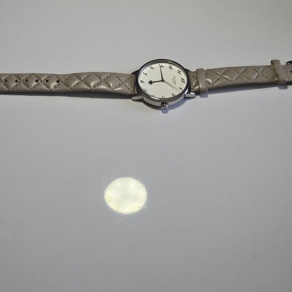 Kate Spade 1YRU0784 Silver Dial Leather Strap Women\'s Watch Needs New Battery main image 6